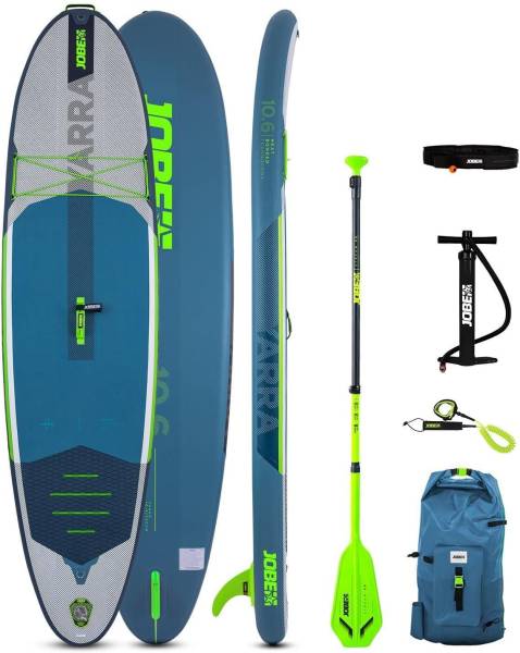 Jobe YARRA SUP 10.6 Package Steal Blue Surf SUP Stand up Paddle Board Komplettset
